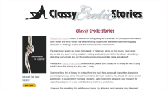 Desktop Screenshot of classyeroticstories.com